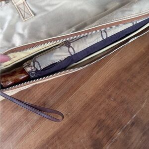 Unique Vintage Bag with built in Umbrella Storage